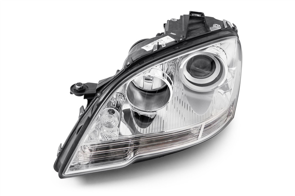 Headlight left projector chrome Mercedes Benz M Class W164 08-11