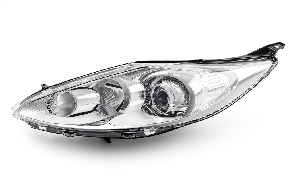 Headlight left projector chrome Ford Fiesta MK6 08-12