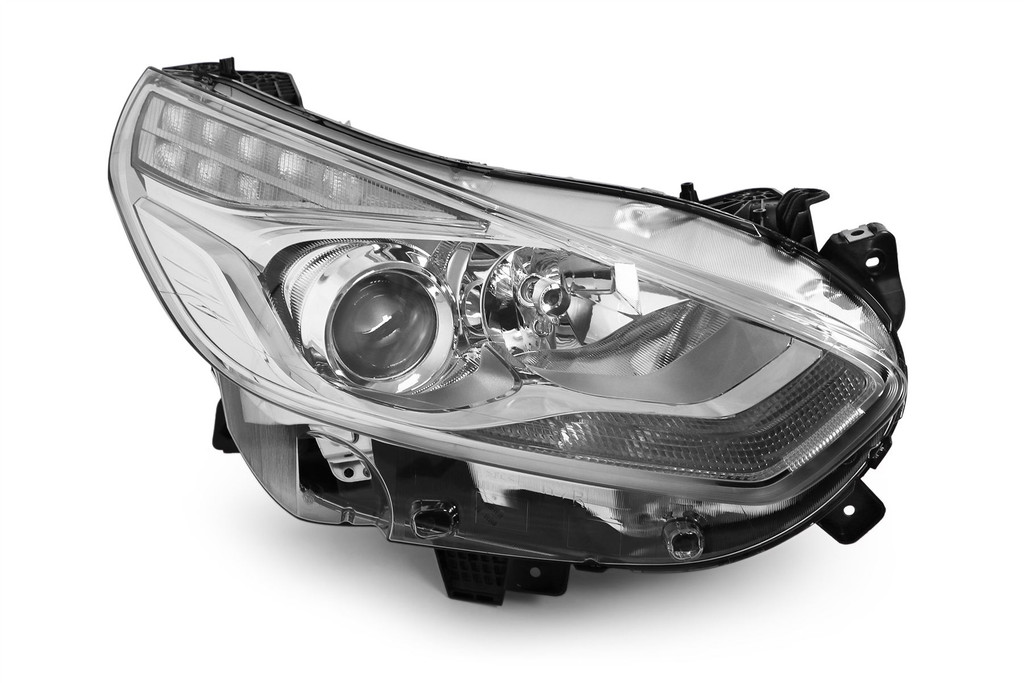 Headlight right chrome LED DRL Ford Galaxy 15-