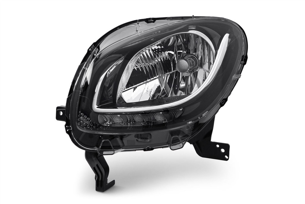 Headlight left black LED DRL Smart ForFour 15-17