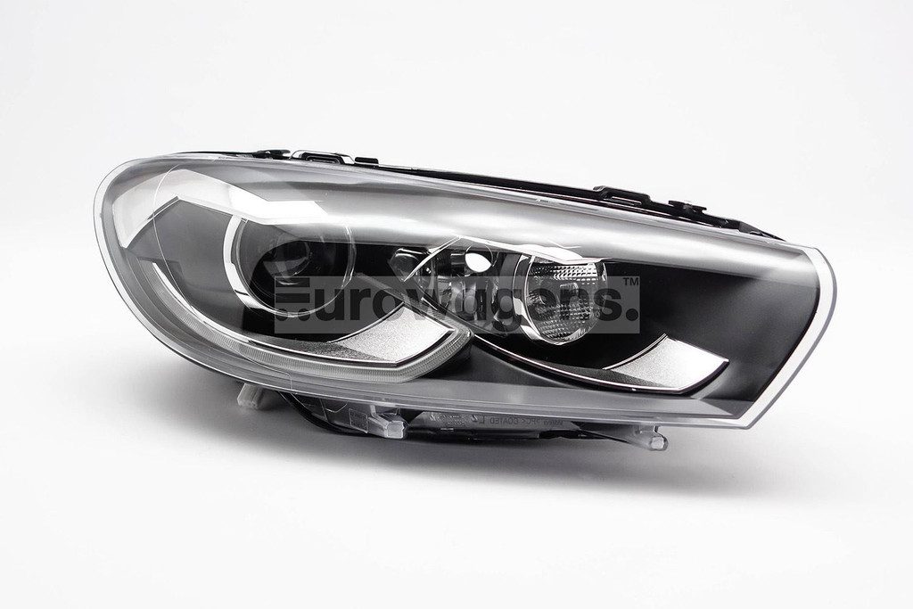 Headlight right black bi xenon LED DRL AFS VW Scirocco 14-17