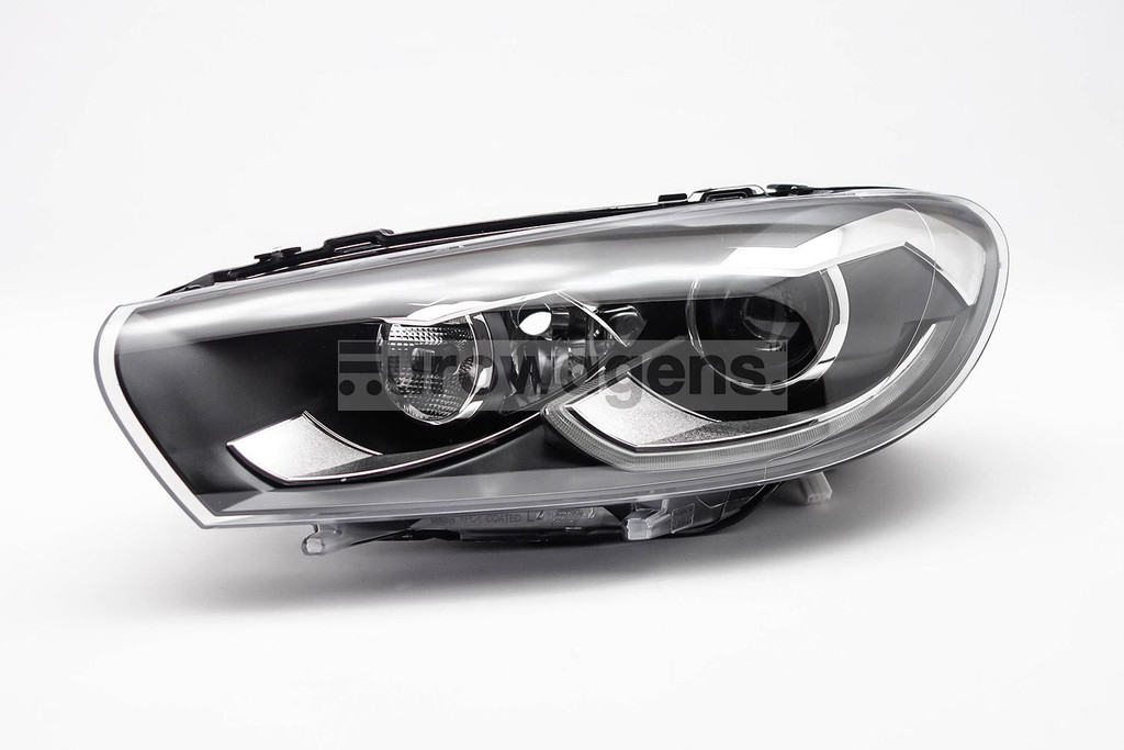 Headlight left black bi xenon LED DRL AFS VW Scirocco 14-17