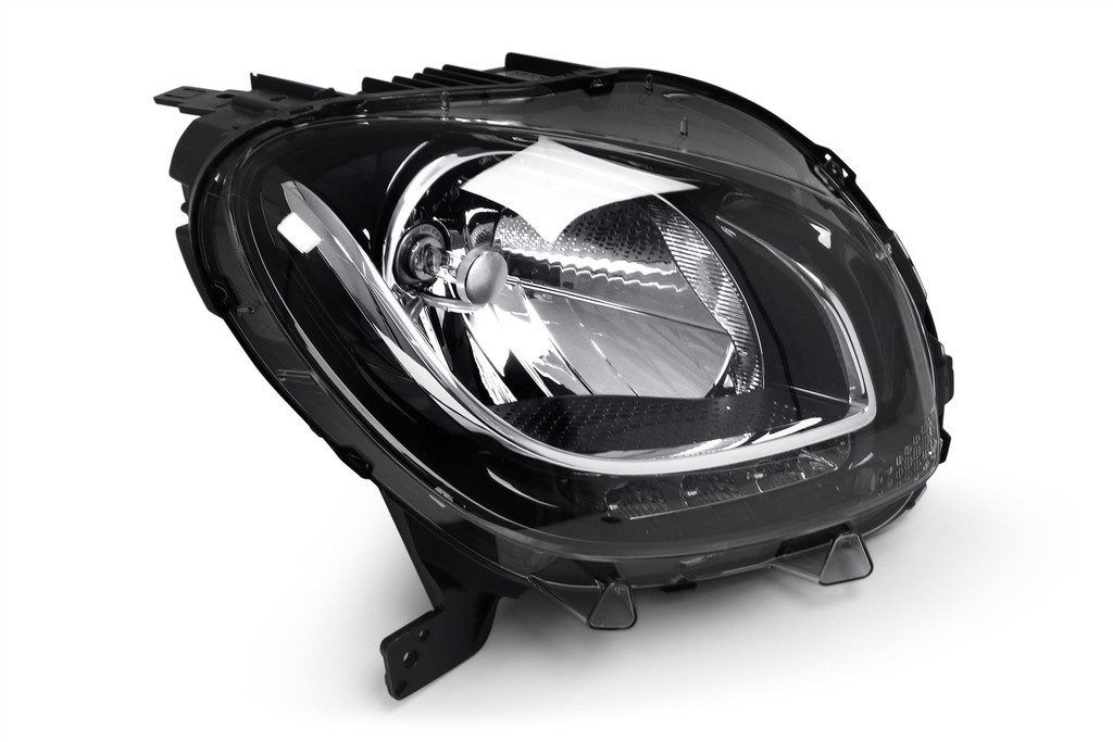 Headlight right black LED DRL Smart ForTwo 15-17