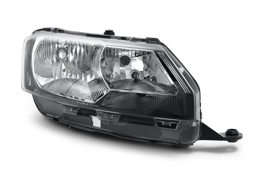 Headlight right black Skoda Rapid 12-16