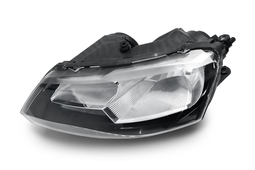 Headlight left black Skoda Rapid 12-16