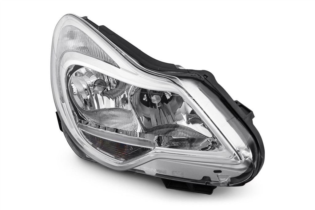 Headlight right chrome Vauxhall Corsa D 11-14