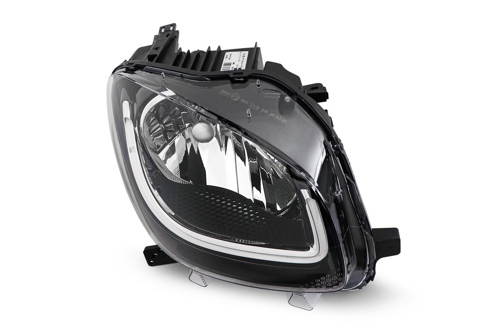 Headlight right black LED DRL Smart ForTwo Highline15-17