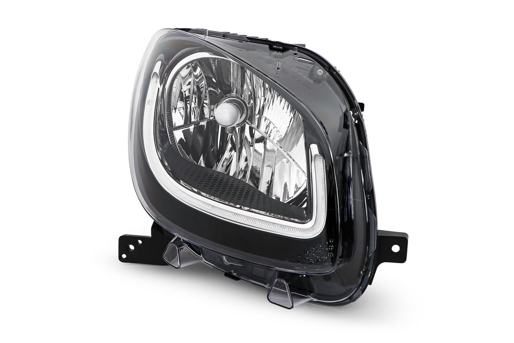 Headlight right black LED DRL Smart ForTwo Highline15-17