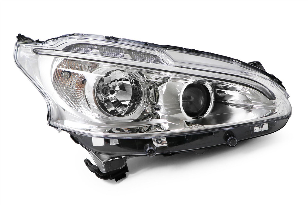 Headlight right LED DRL Peugeot 208 12-15 Valeo