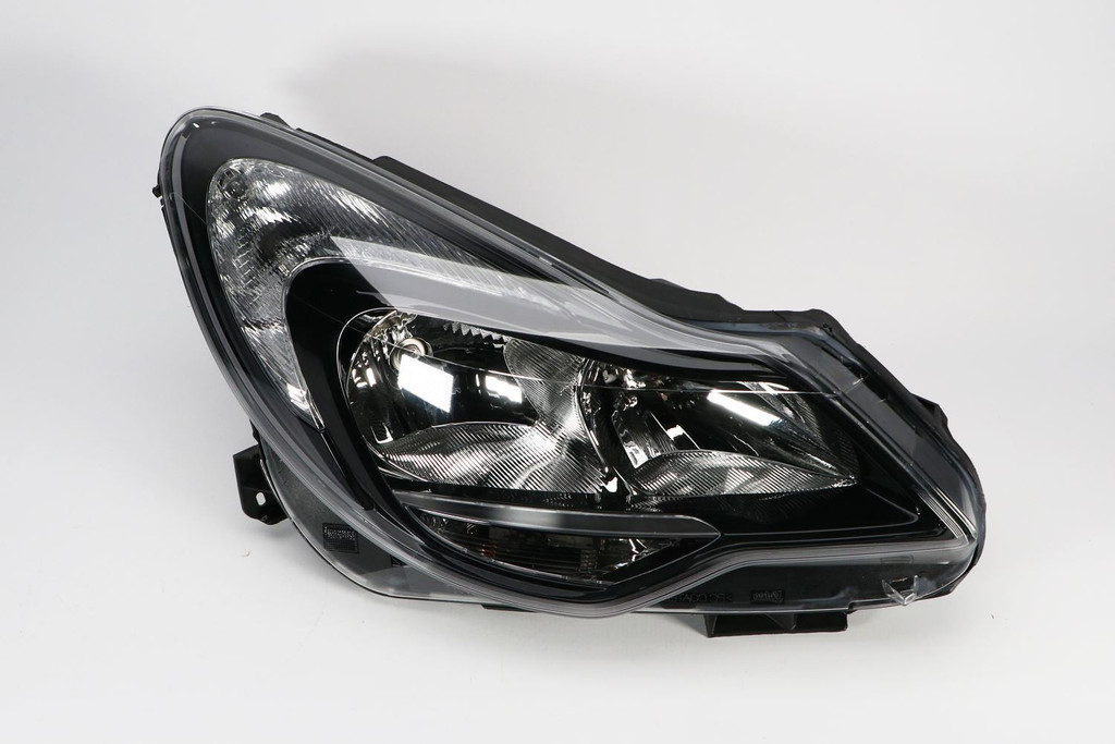 Headlight right black Vauxhall Corsa D 11-14 Valeo