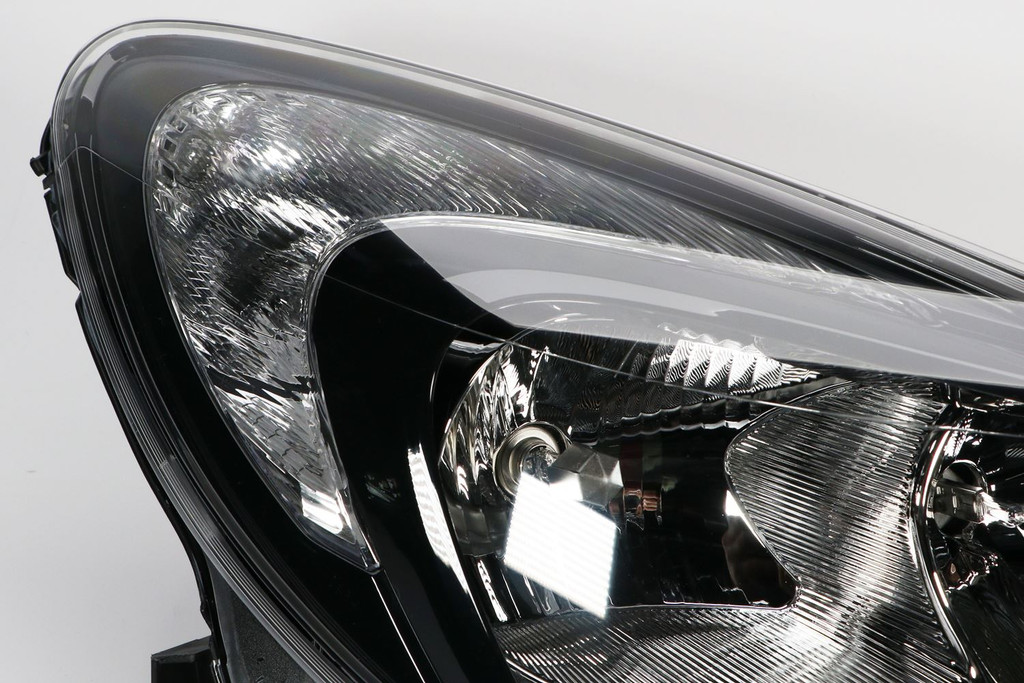 Headlight right black Vauxhall Corsa D 11-14 Valeo