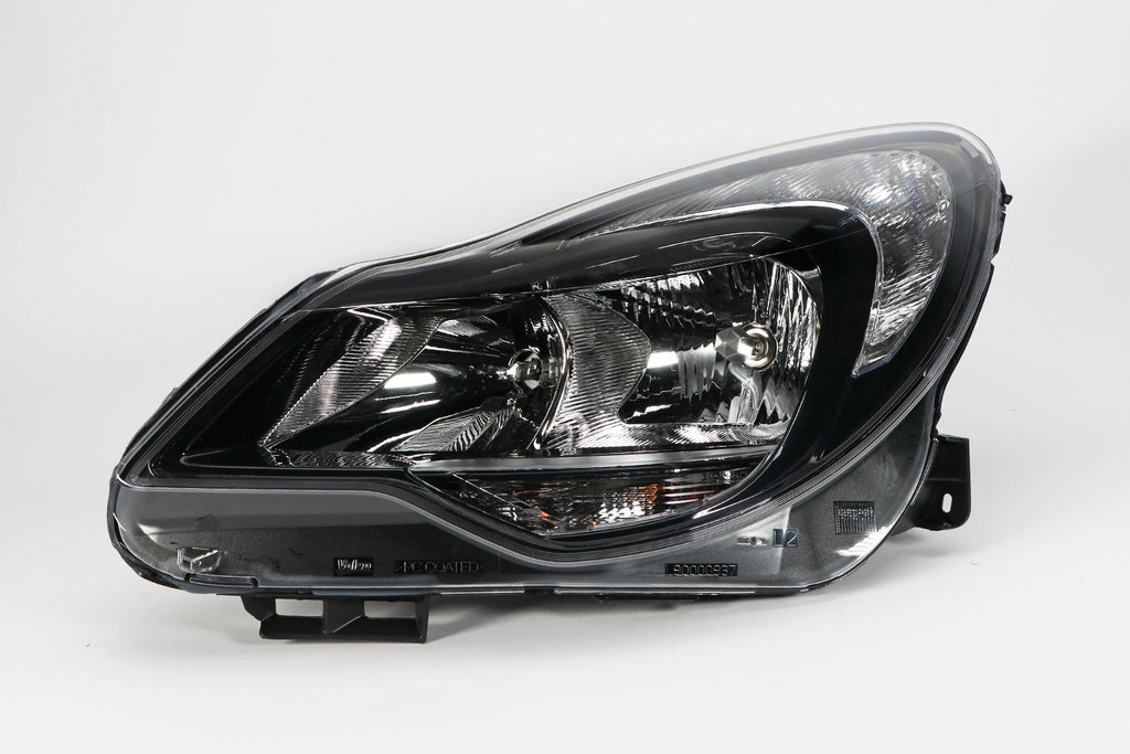 Headlight left black Vauxhall Corsa D 11-14 Valeo