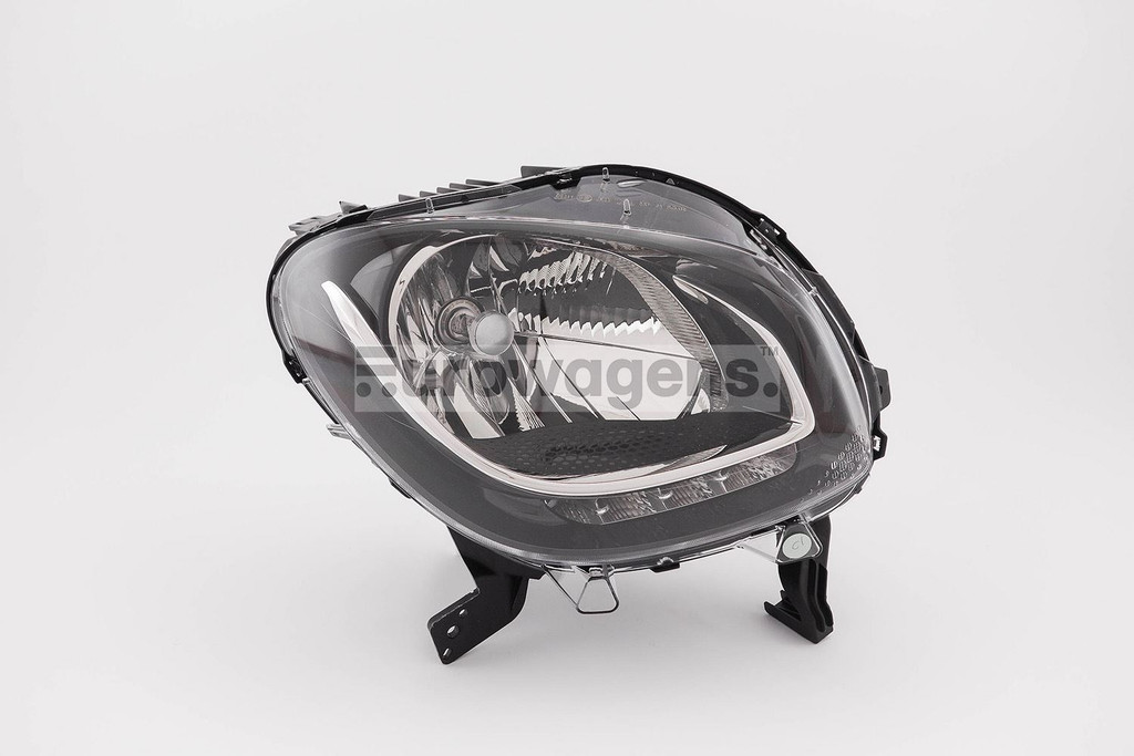 Headlight right black LED DRL Smart ForFour Highline 15-17
