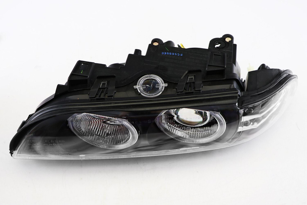 Angel eyes headlights set black BMW 5 Series E39 95-00