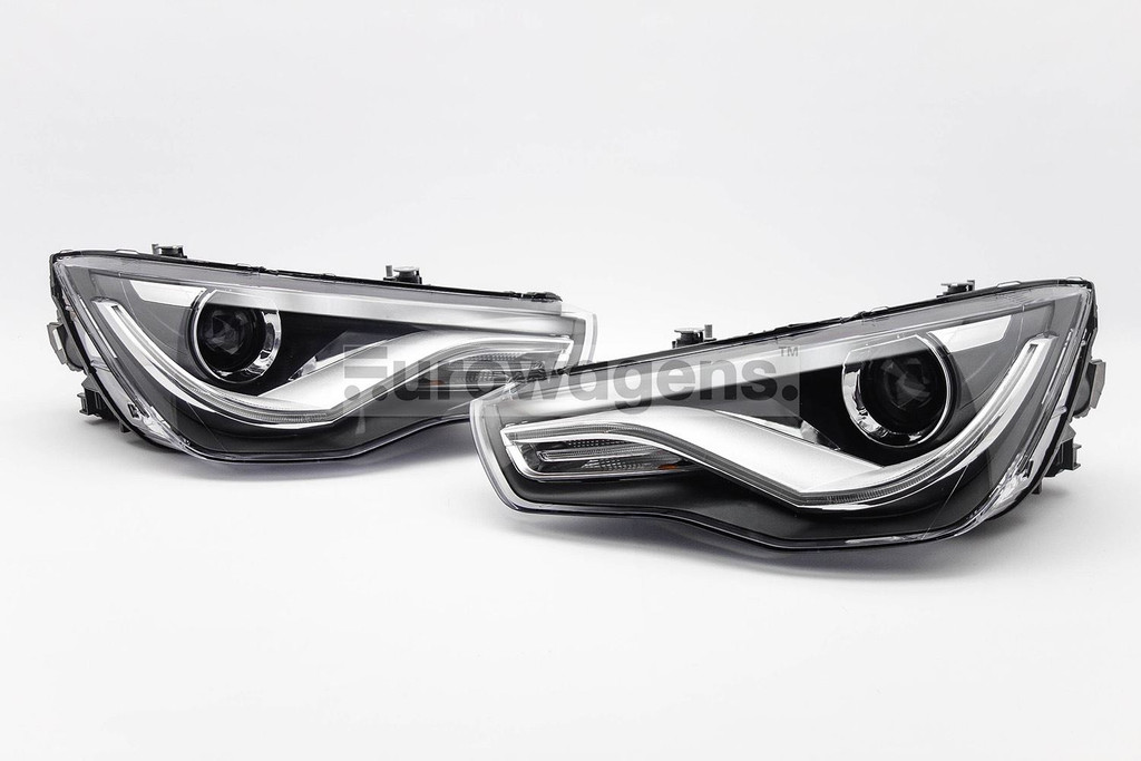 Headlights set xenon look Audi A1 10-14