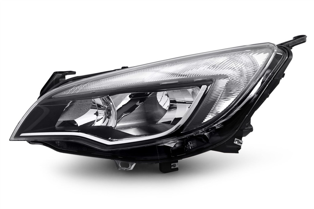 Headlight left chrome black DRL Vauxhall Astra J  Sport SRI SXI 13-15