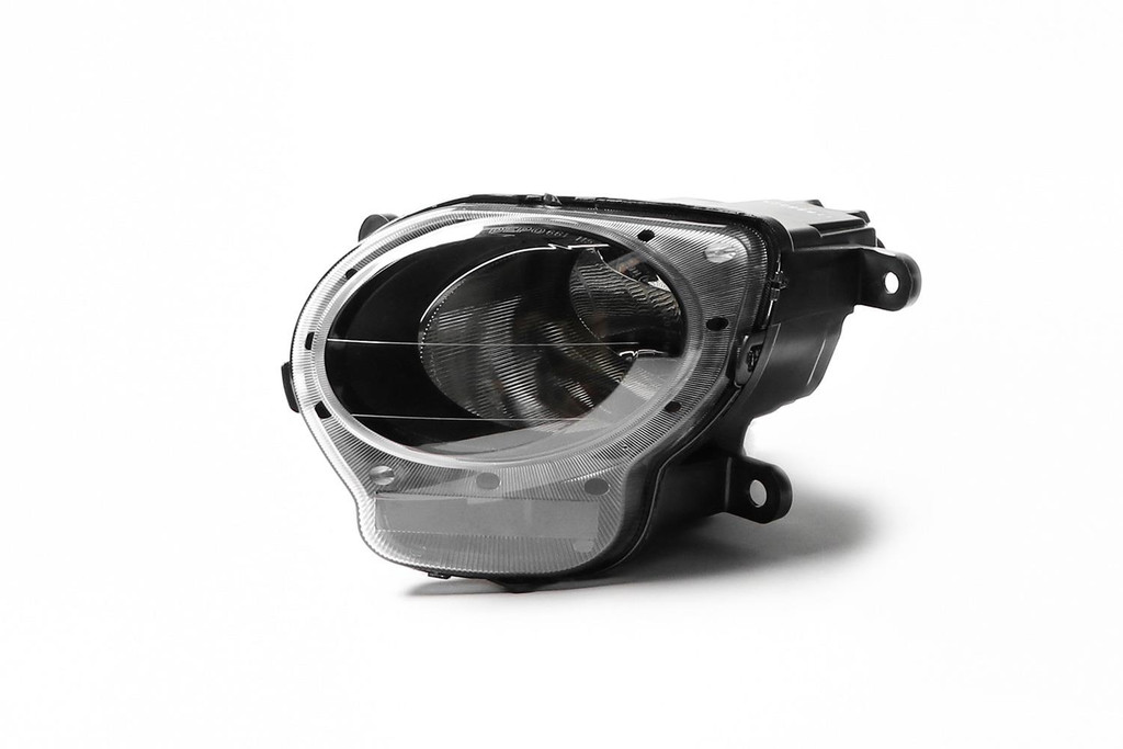 Headlights set black projector Fiat 500 07-14