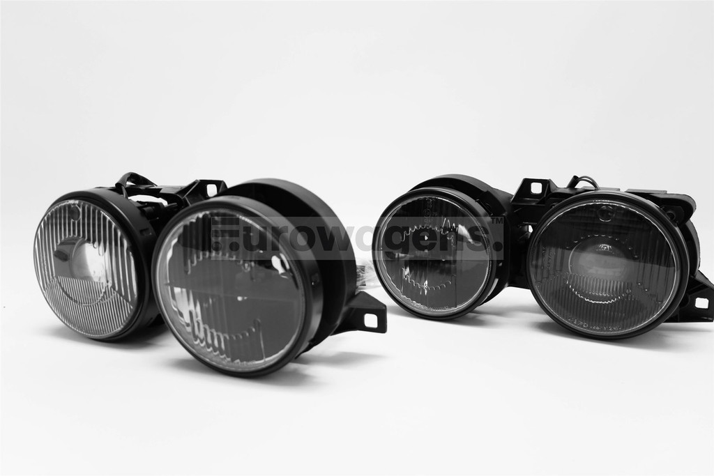 Headlights set black BMW 3 Series E30 87-92