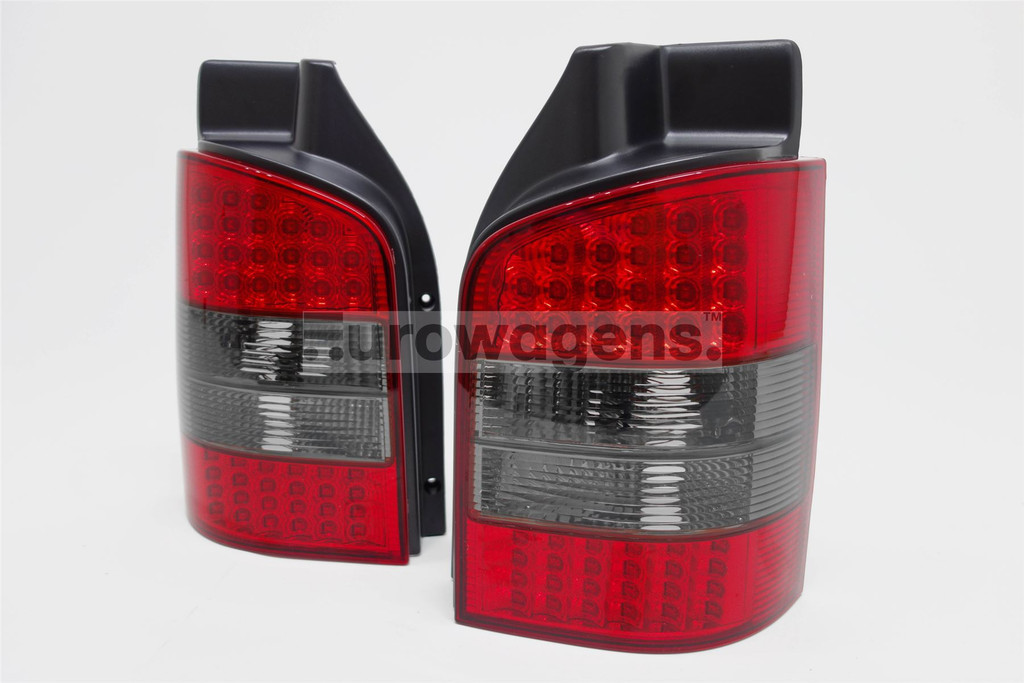 Rear lights set smoked/red LED VW Transporter T5 Caravelle