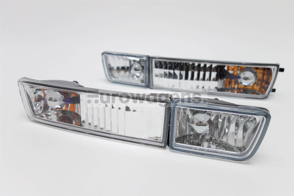 Front indicators with covers set crystal clear VW Vento 93-98