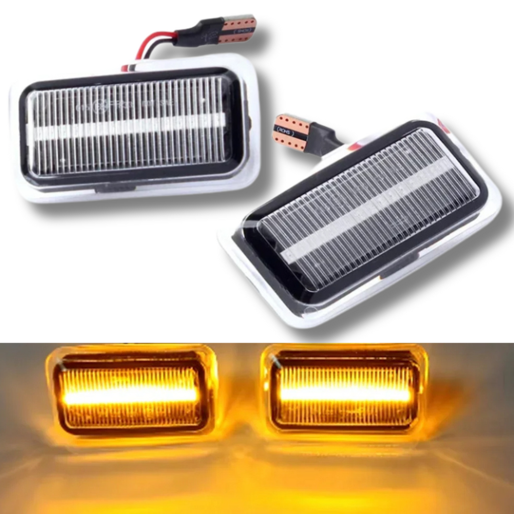Side indicators set LED dynamic clear Audi 100 82-94
