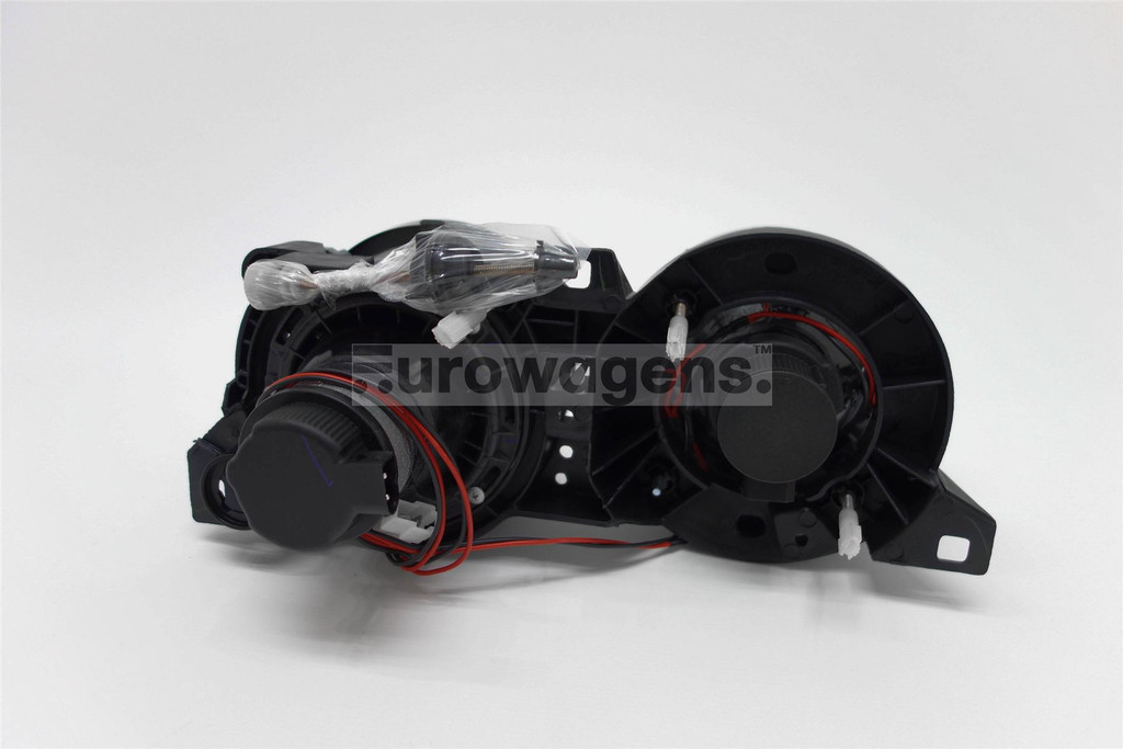 Angel eyes headlights set black BMW 3 Series E30 88-92