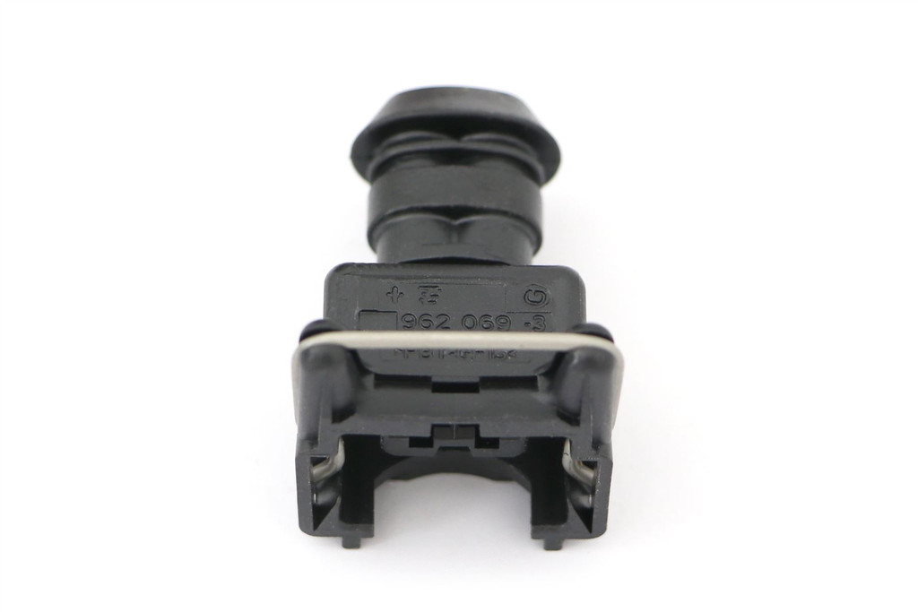 Headlight dust cap with plug