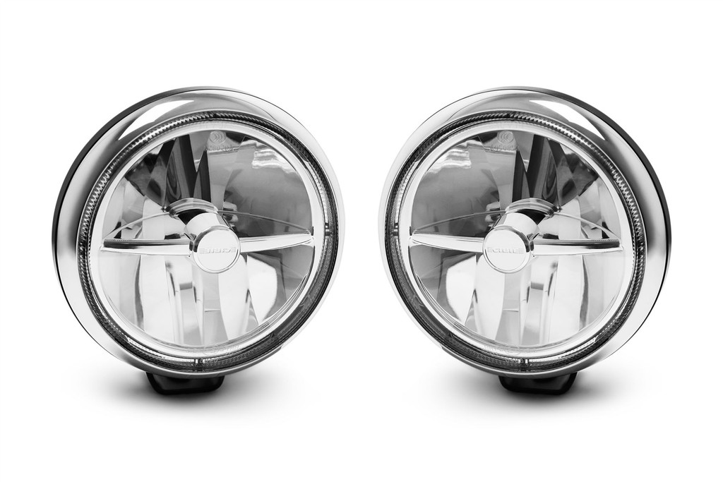 Cibie Mini Oscar LED spot light set 145mm black chrome x2