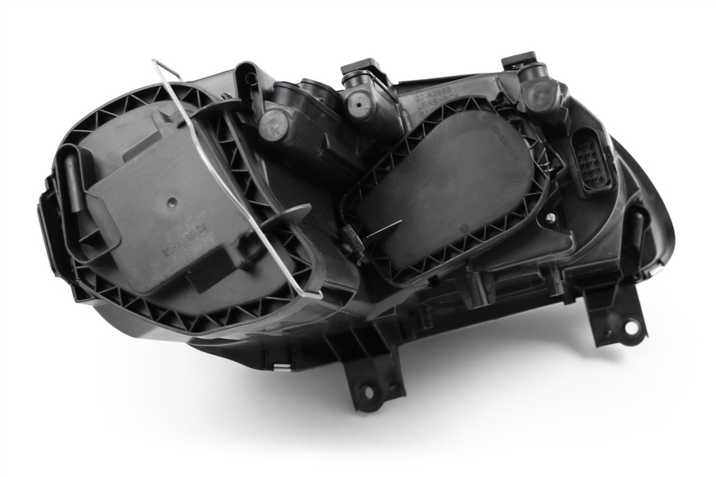 Headlight left black with fog light VW Caddy MK3 03-10