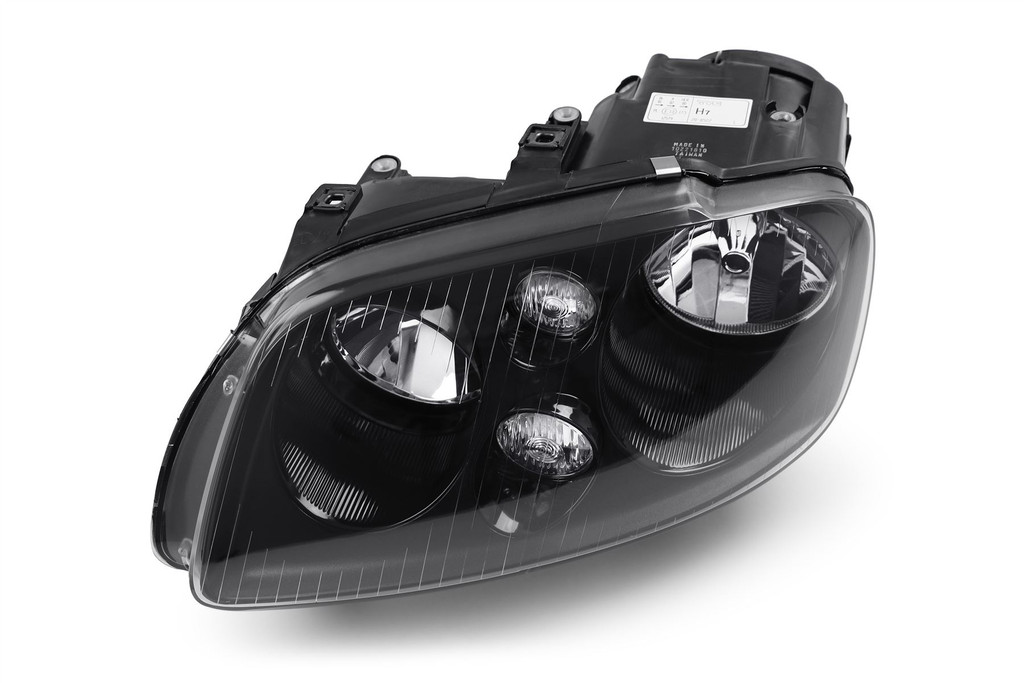 Headlight left black with fog light VW Touran 03-06