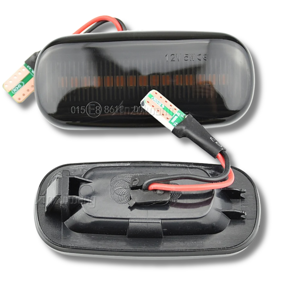 Side indicators set black Audi A6 05-11