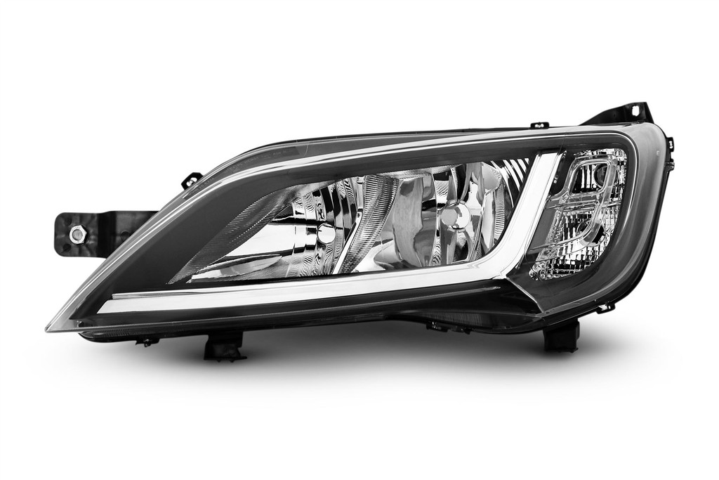 Headlight left black Peugeot Boxer 14-