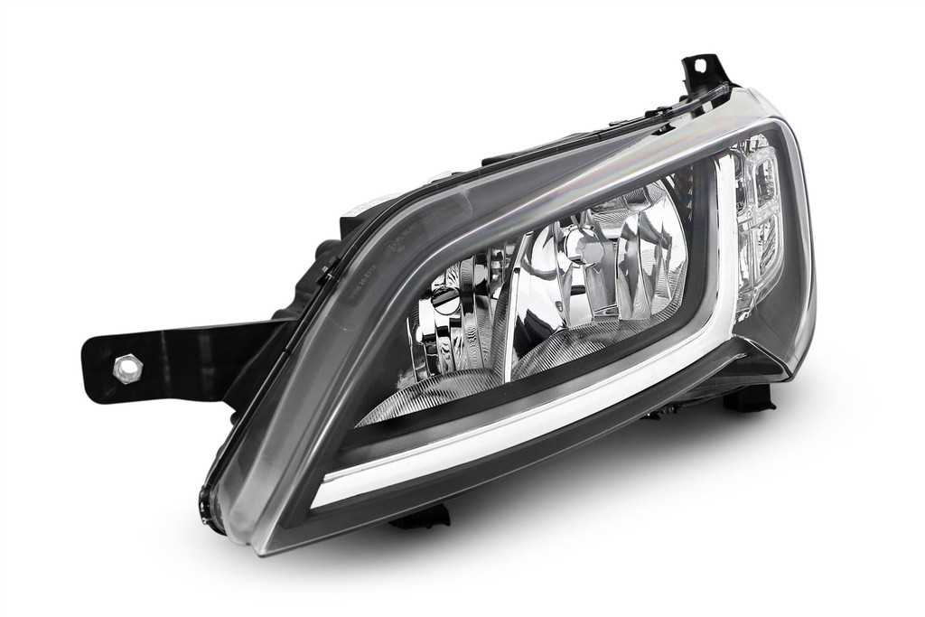 Headlight left black Peugeot Boxer 14-