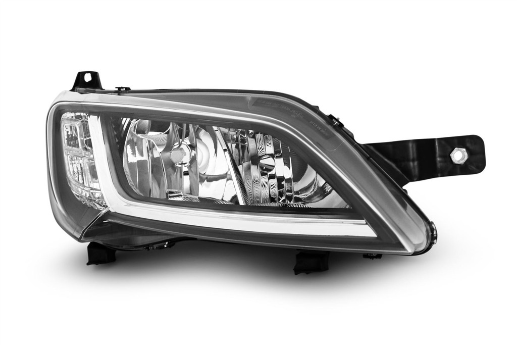 Headlight right black Citroen Relay 14- 