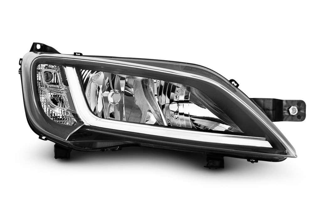 Headlight right black Peugeot Boxer 14-