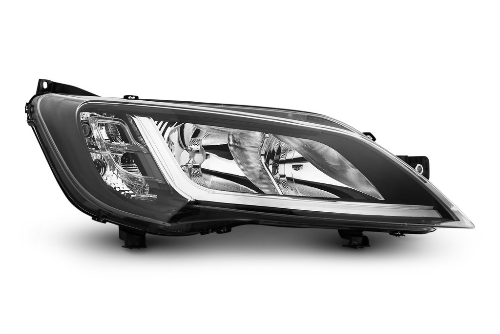 Headlight right black Peugeot Boxer 14-