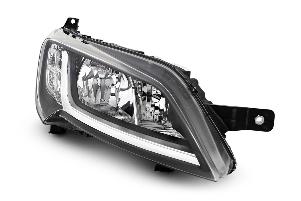 Headlight right black Peugeot Boxer 14-