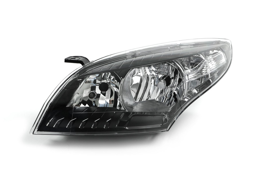 Headlight left black Renault Megane 10-12