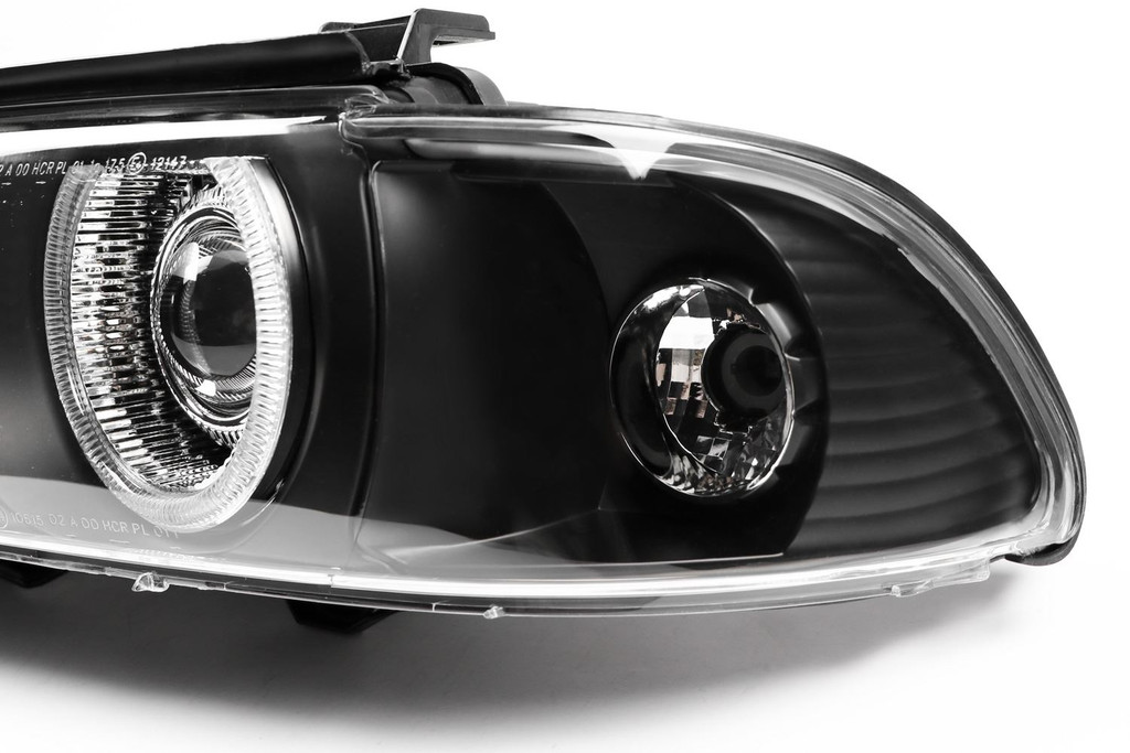 Angel eye headlight set black BMW 5 Series E39 95-00