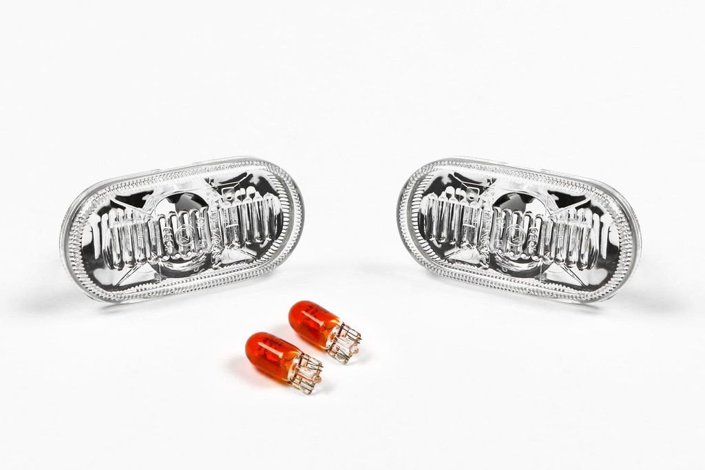 Side indicators set crystal clear Renault Clio MK1 95-97