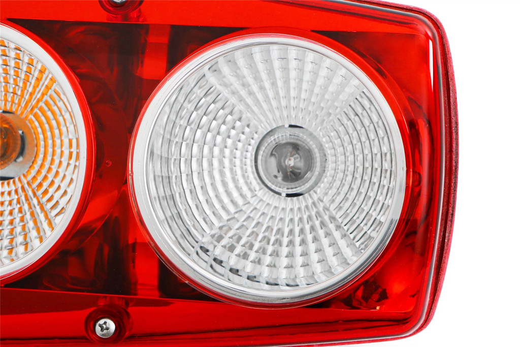 Rear light left Hella Caraluna II with reverse round reflector Eldis motorhome