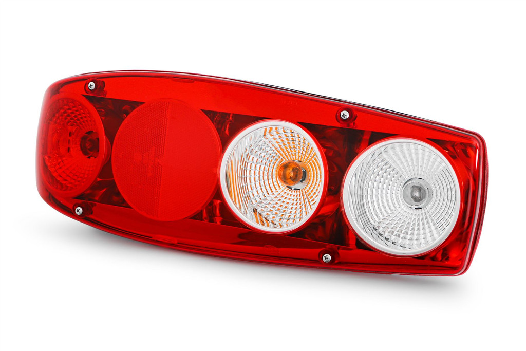 Rear light left Hella Caraluna II with reverse round reflector Eldis motorhome