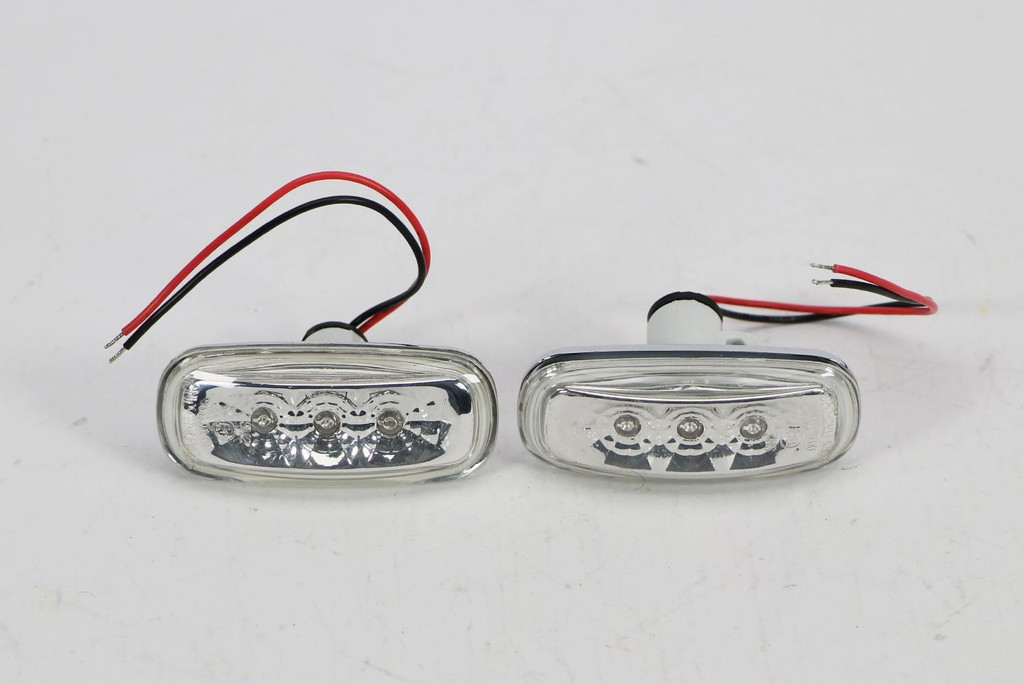 Side indicators set LED chrome Audi A3 00-03