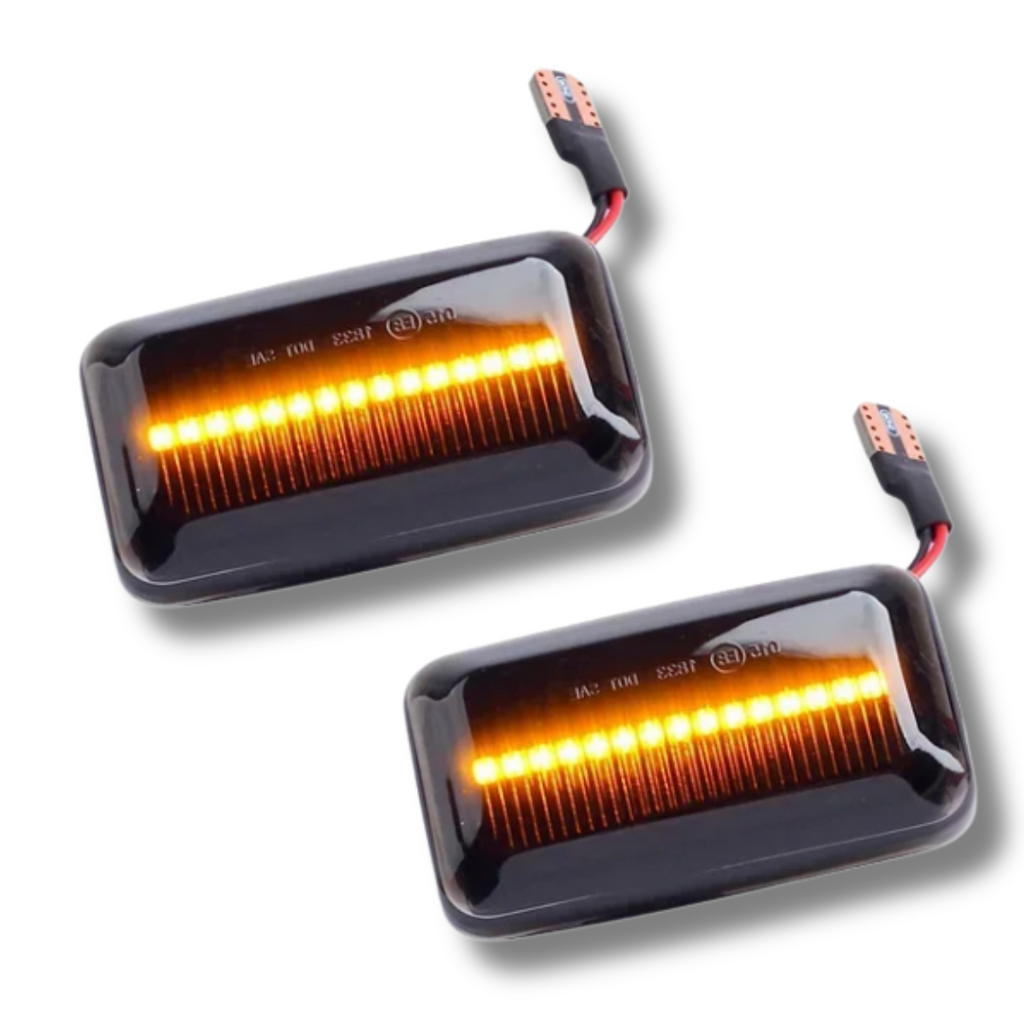Side indicators set black LED dynamic Audi 90 84-91