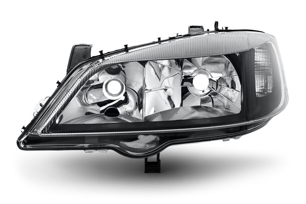 Headlight left black Vauxhall Astra MK4 G 98-04