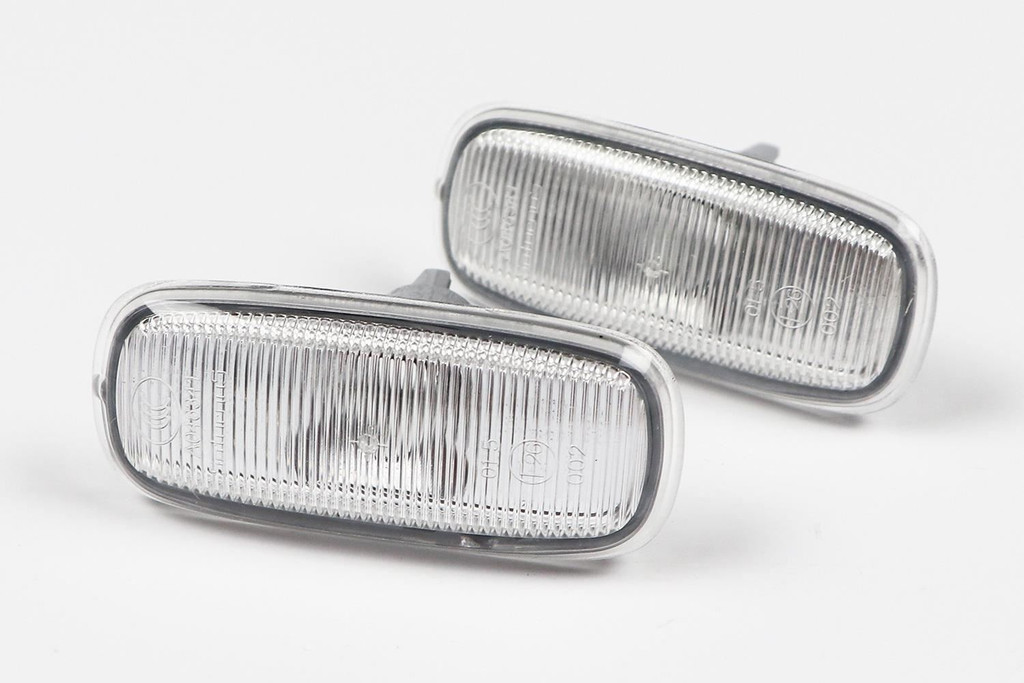 Side indicator set clear with bulbs Audi A6 97-05