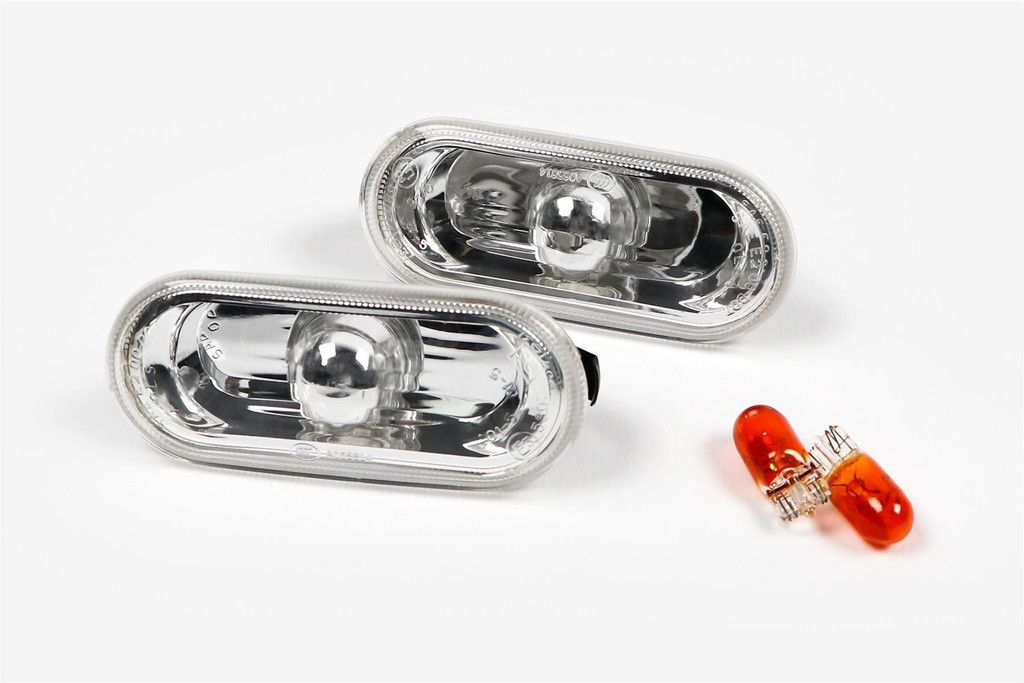 Genuine side indicator set crystal with bulbs VW Golf MK4 97-05