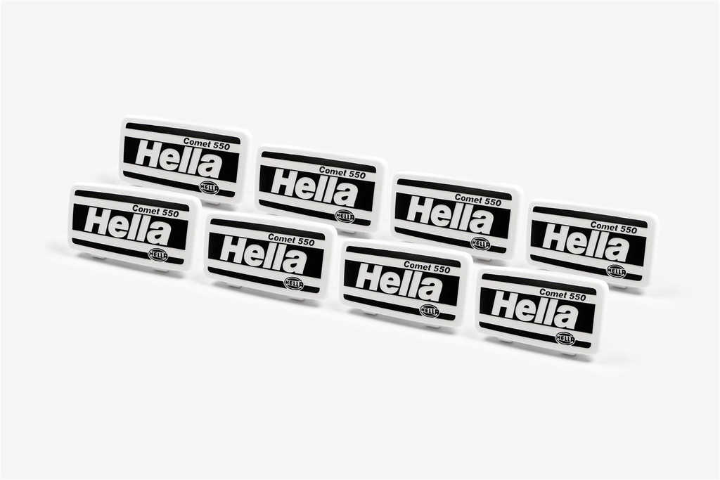 Hella Comet 550 front spot lights headlights cap 19.7cm x 10.2cm x8