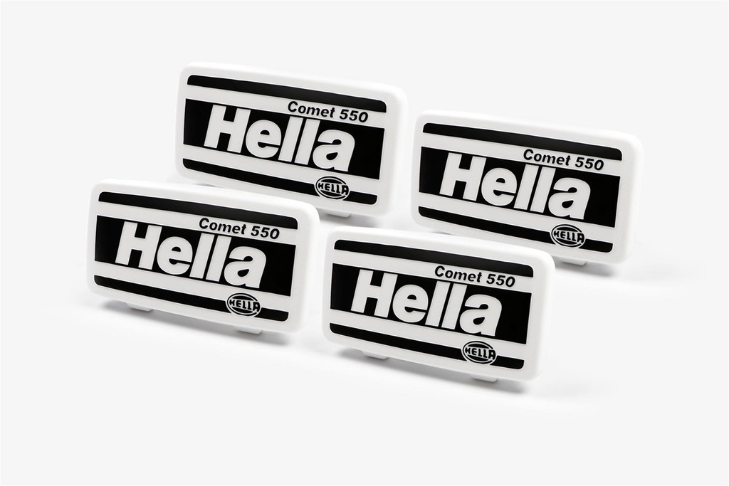 Hella Comet 550 front spot lights headlights cap 19.7cm x 10.2cm x4