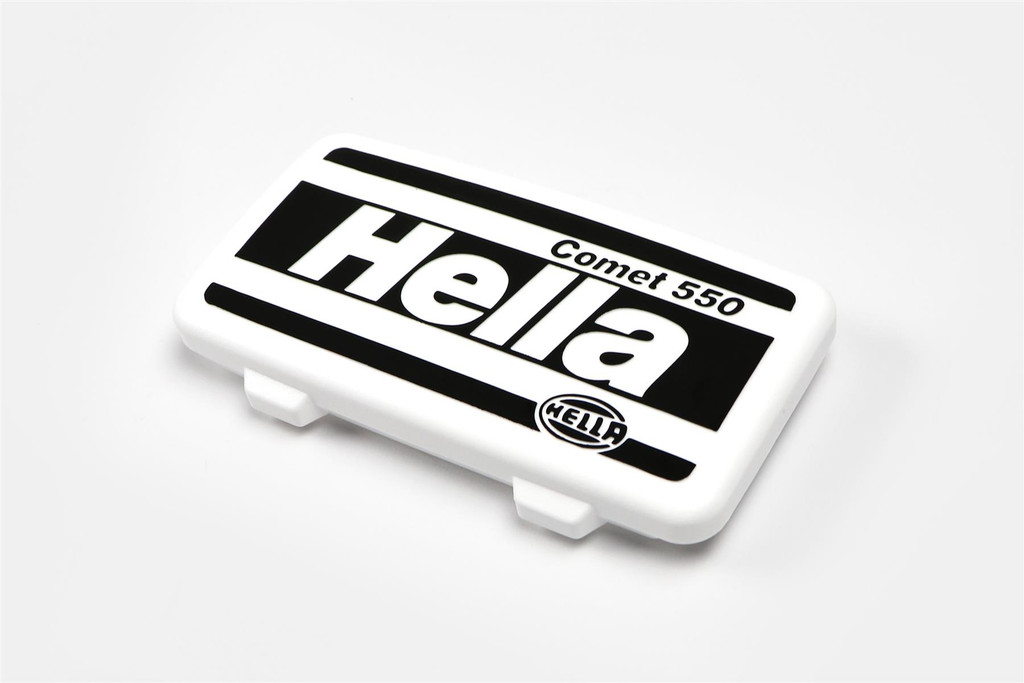 Hella Comet 550 front spot lights headlights cap 19.7cm x 10.2cm x2
